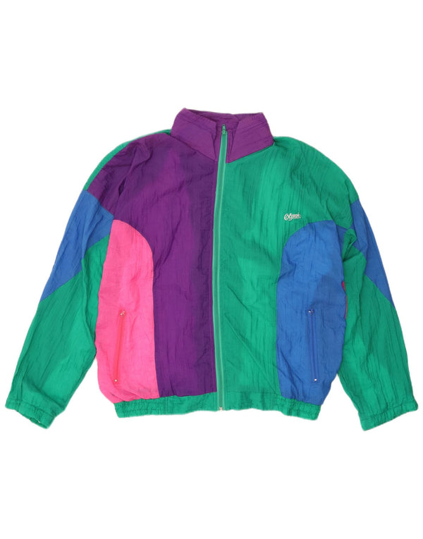 VINTAGE muška gornja jakna za trenirku IT 52 veliki višebojni blok u boji