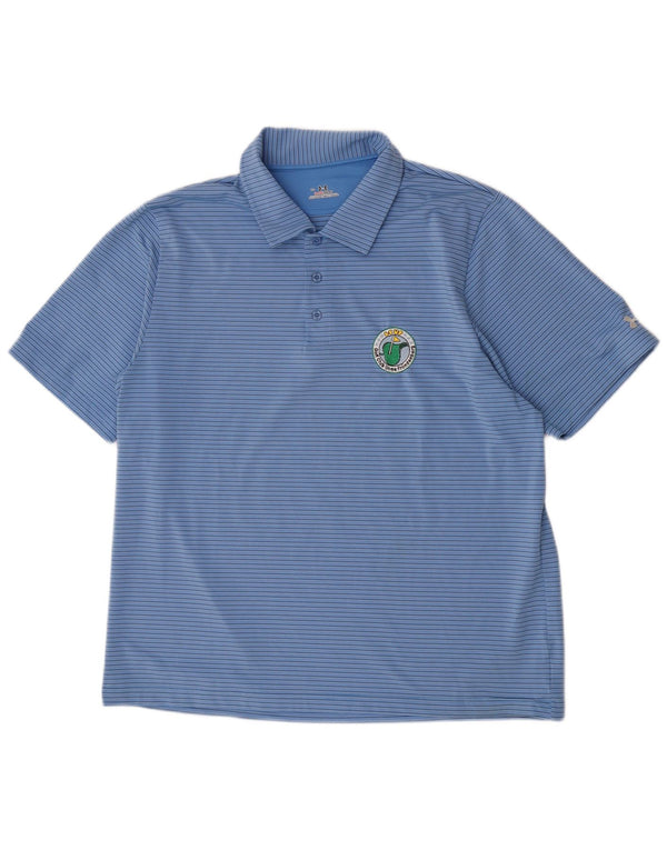 Under Armour muška polo majica Heat Gear XL poliester s plavim prugama