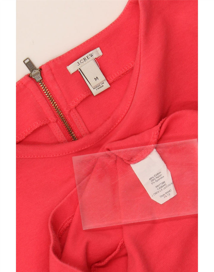 J. CREW Womens Top Long Sleeve UK 12 Medium Red Cotton Vintage J. Crew and Second-Hand J. Crew from Messina Hembry 