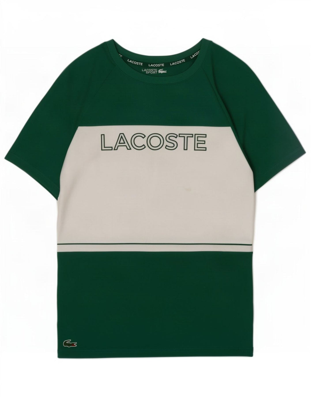 Lacoste muška grafička majica kratkih rukava, veličina 3, mali zeleni poliester