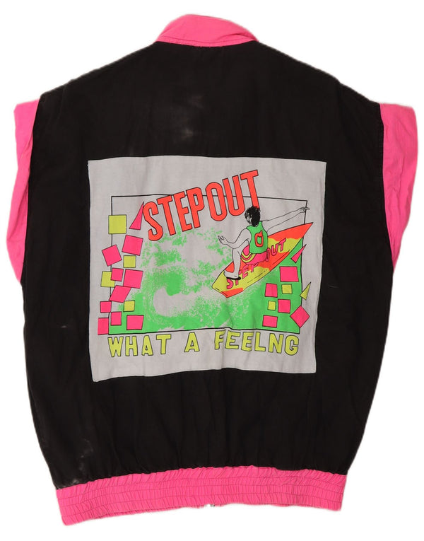 VINTAGE ženska gornja jakna trenirke UK 18 XL u crnoj boji