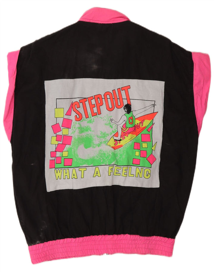 VINTAGE ženska gornja jakna trenirke UK 18 XL u crnoj boji