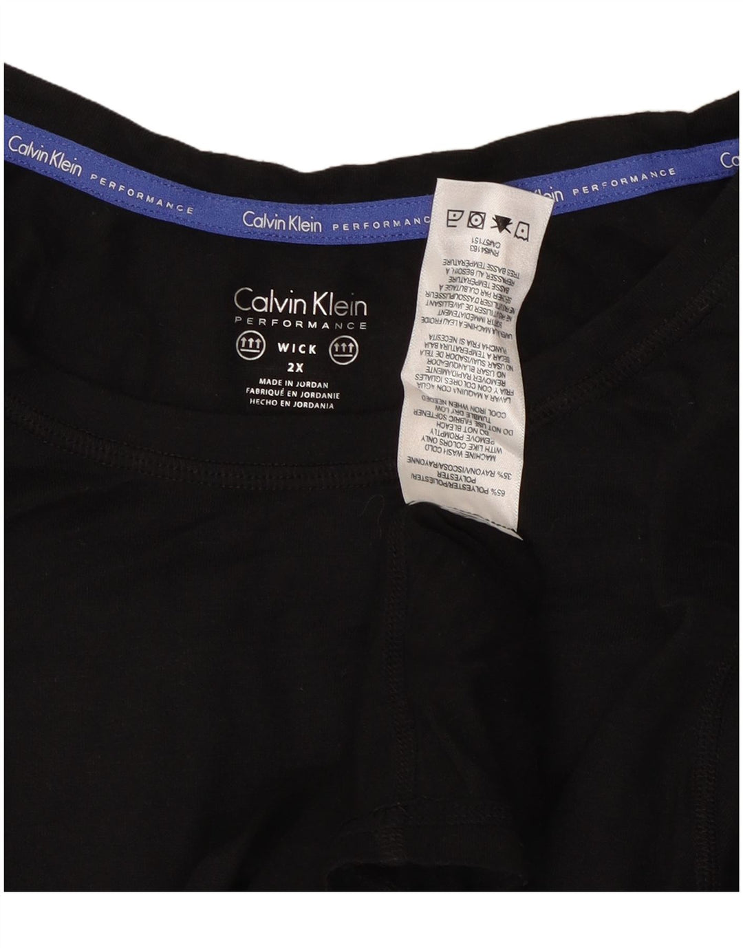 CALVIN KLEIN Ženska majica kratkih rukava UK 20 2XL crni poliester