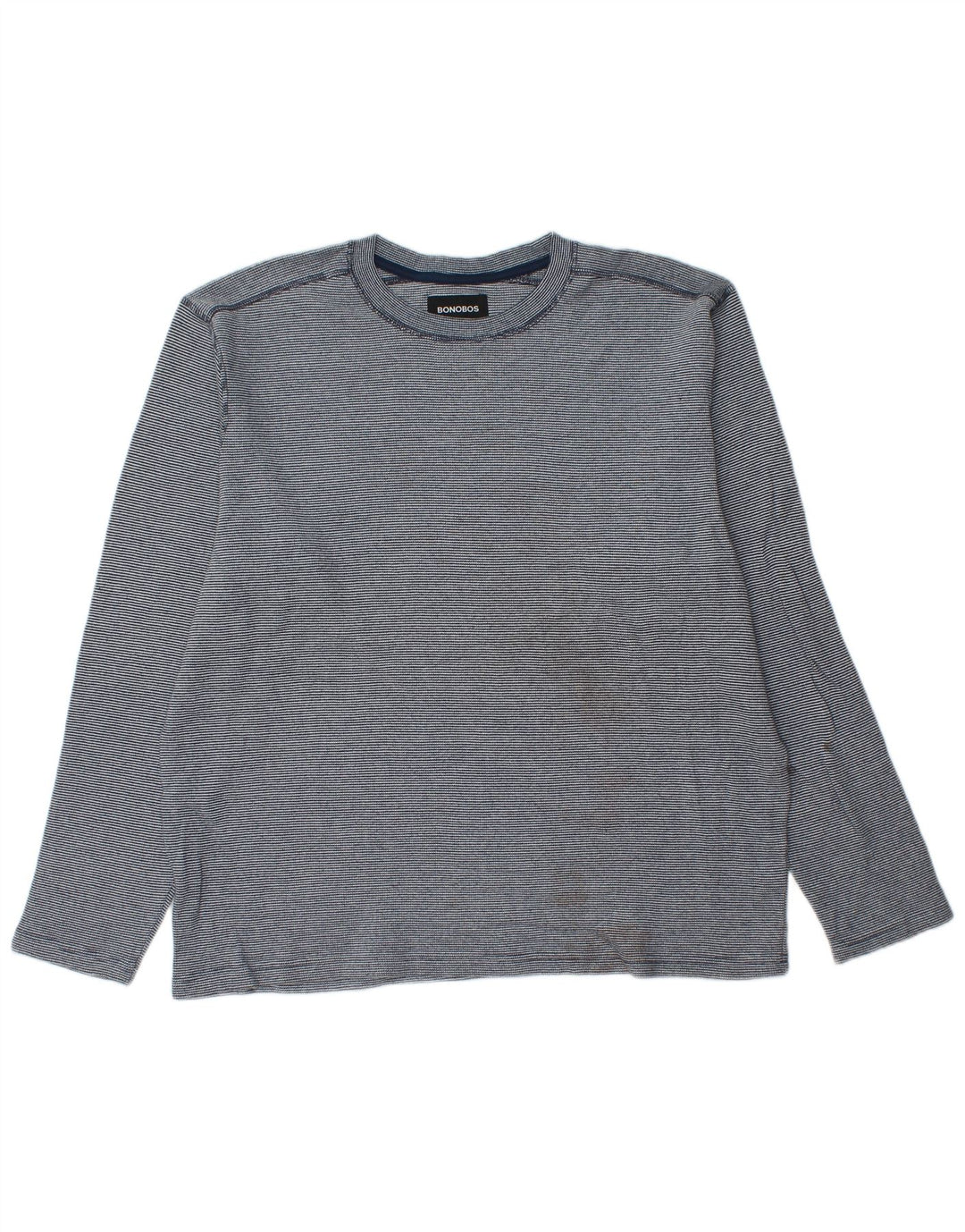 BONOBOS muška majica dugih rukava XL, pamuk s plavim prugama