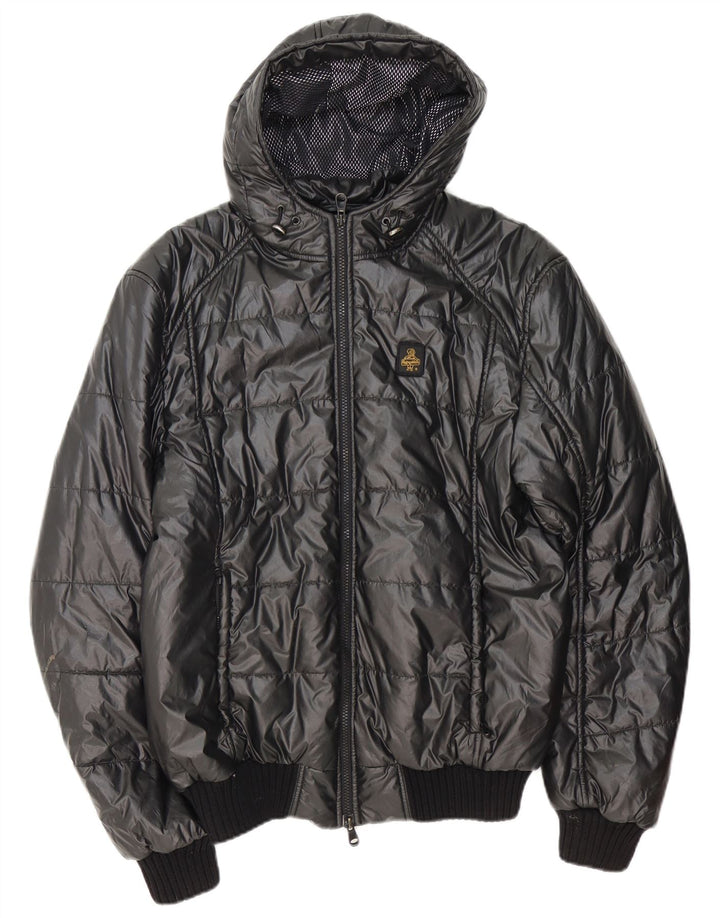 Refrigiwear muška podstavljena jakna s kapuljačom Sixty UK 42 XL sivi poliester