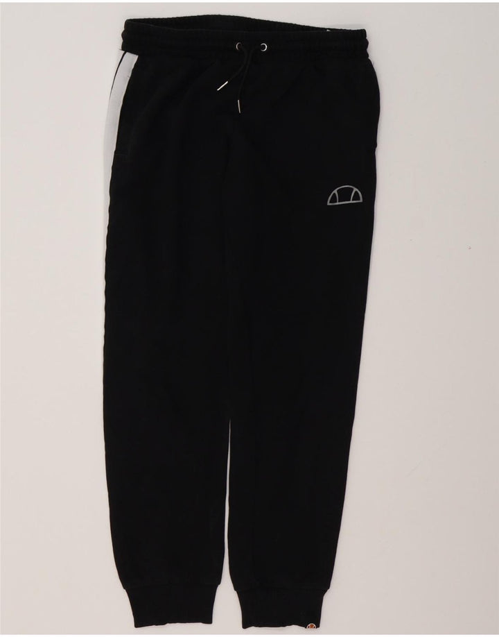ELLESSE Muška trenirka Hlače Joggers Large Black Colourblock Pamuk