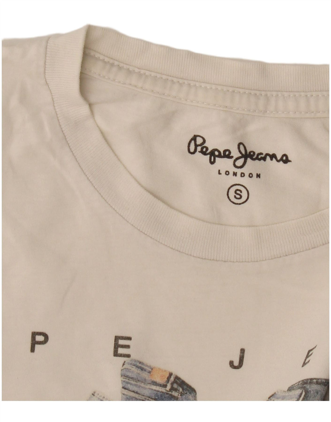 PEPE Jeans Muška majica kratkih rukava s grafičkim motivima Mala sivo bijela