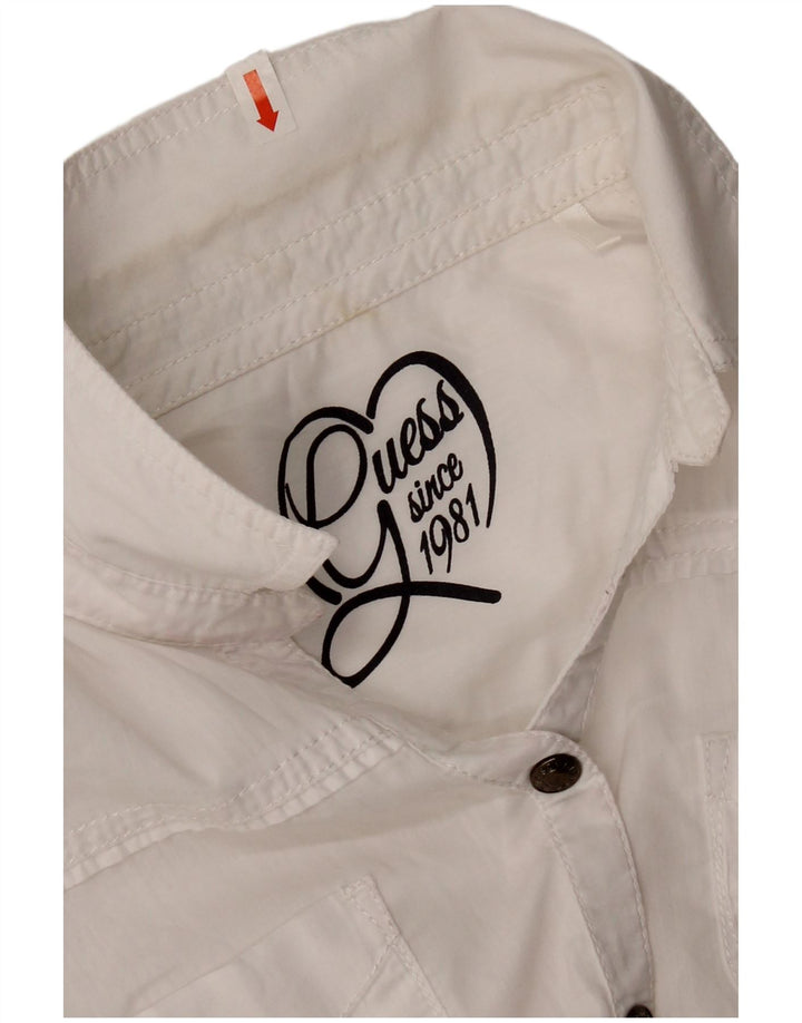 Guess Bijela pamučna košulja za djevojčice 11-12 godina