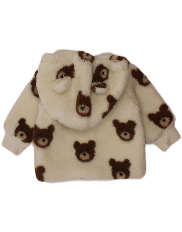 Monsoon jakna od flisa s kapuljačom za djevojčice 0-3 mjeseca, bijela