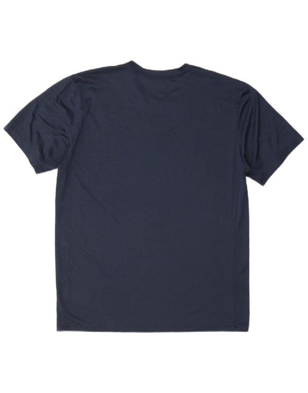 Nike Dri Fit majica kratkih rukava velika, tamnoplava poliesterska