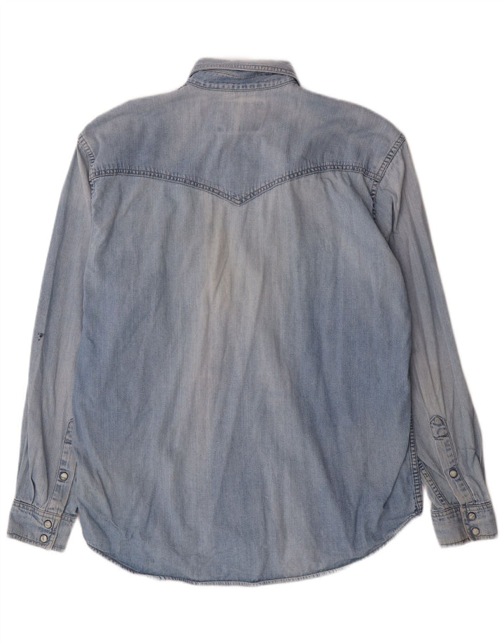 WRANGLER Muška traper košulja Large Blue Cotton