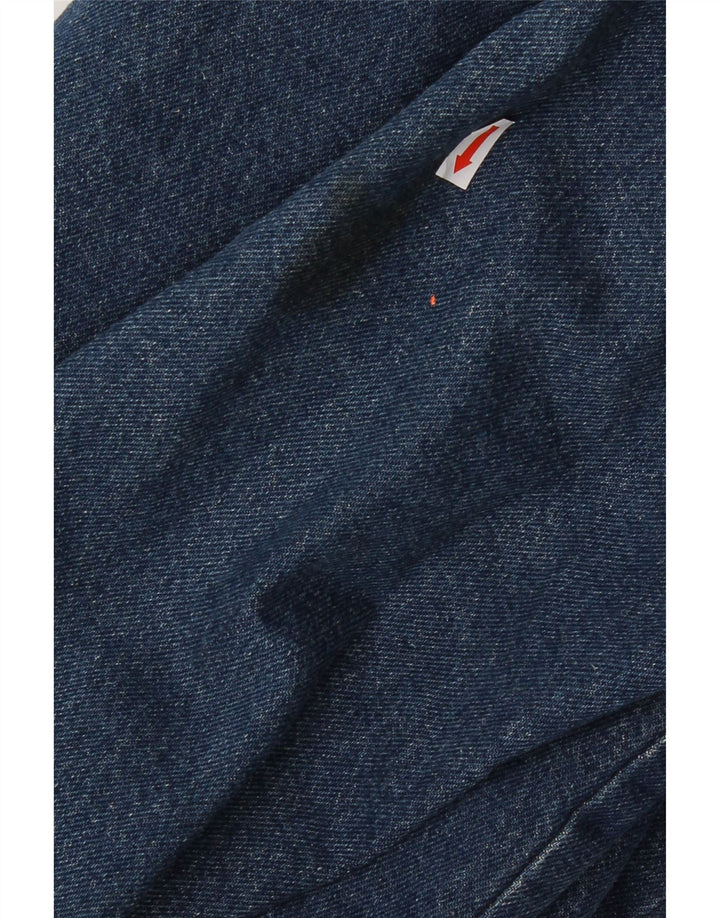 PULL & BEAR Mens Denim Sherpa Jacket UK 36 Small Blue Cotton Vintage Pull & Bear and Second-Hand Pull & Bear from Messina Hembry 