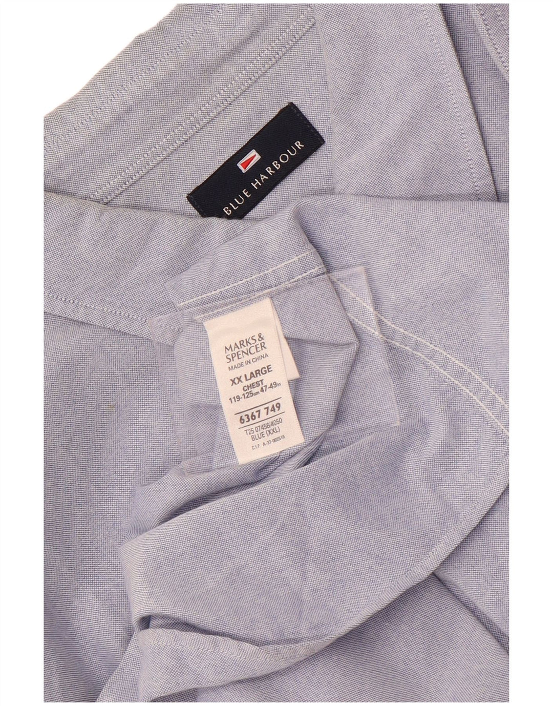 Marks & Spencer muška majica kratkih rukava 2XL plavi pamuk