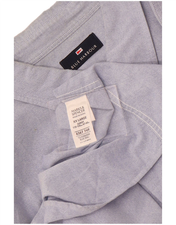 Marks & Spencer muška majica kratkih rukava 2XL plavi pamuk