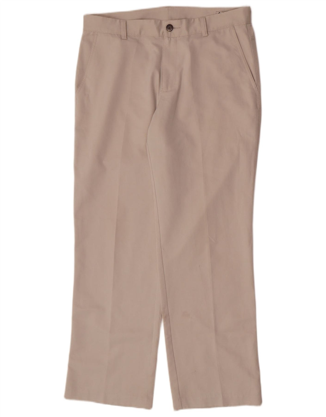 Adidas muške ravne chino hlače W32 L30 bež poliester