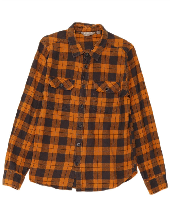 Mountain Warehouse Muška flanelska košulja Srednje narančasta karirana pamuk
