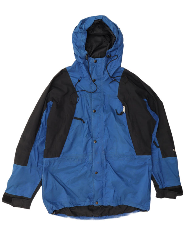 The North Face muška kišna jakna s kapuljačom UK 40 Large Blue Colourblock najlon