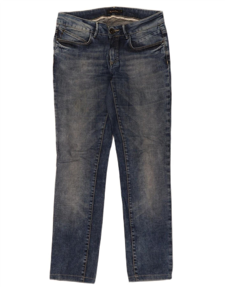 Ženske uske traperice Massimo Dutti W28 L29 plavi pamuk