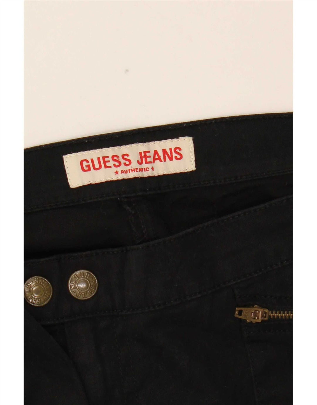 Ženske kargo hlače Guess Bootcut W31 L32 crni pamuk