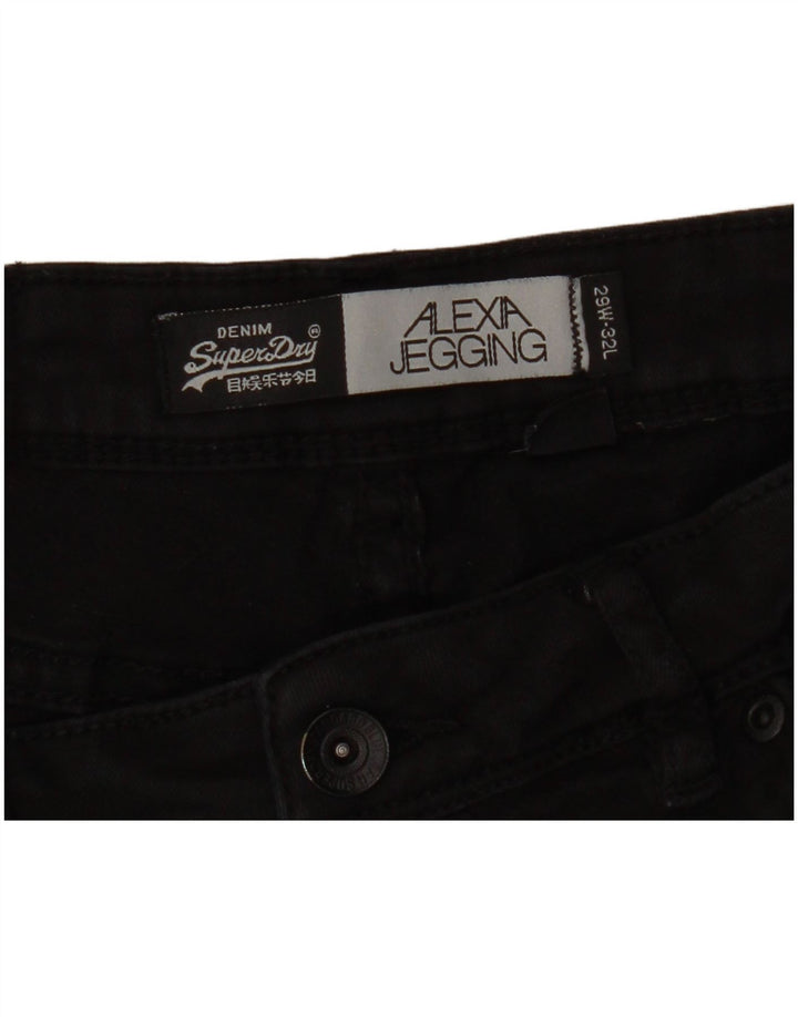 SUPERDRY muške traperice Alexia Jegging W29 L32 crne