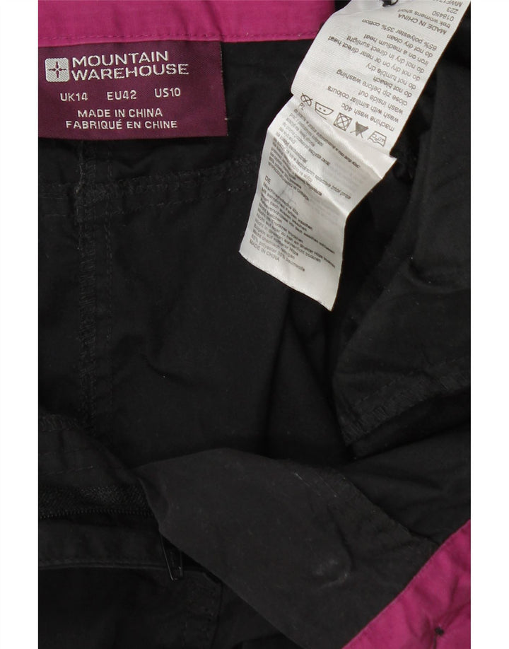 MOUNTAIN WAREHOUSE Ženske Cargo kratke hlače UK 14 Large W32 crni poliester