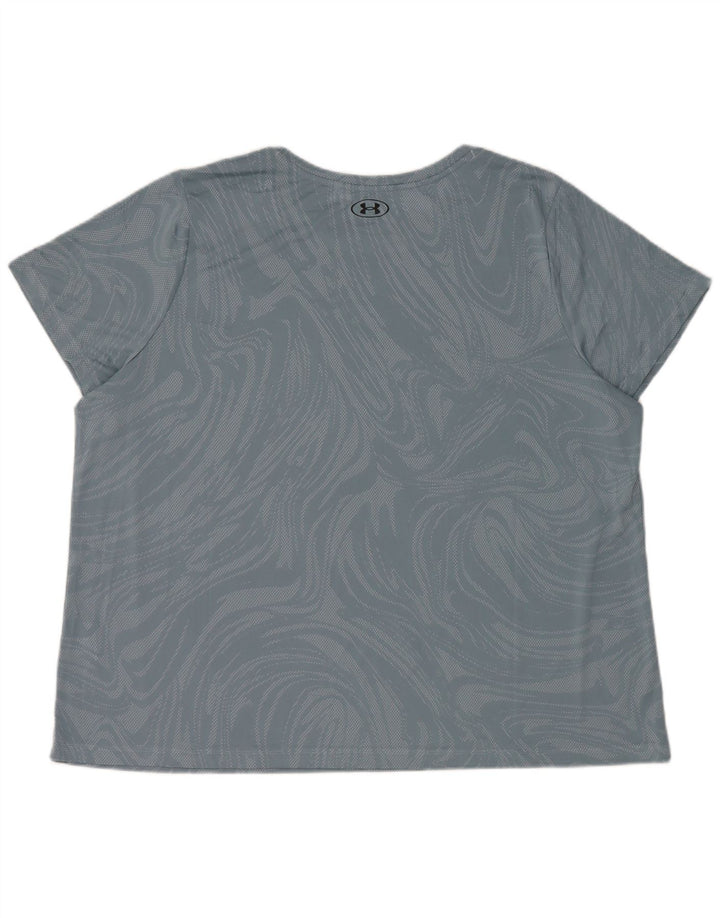 Under Armour ženska majica kratkih rukava 2XL plavi geometrijski poliester