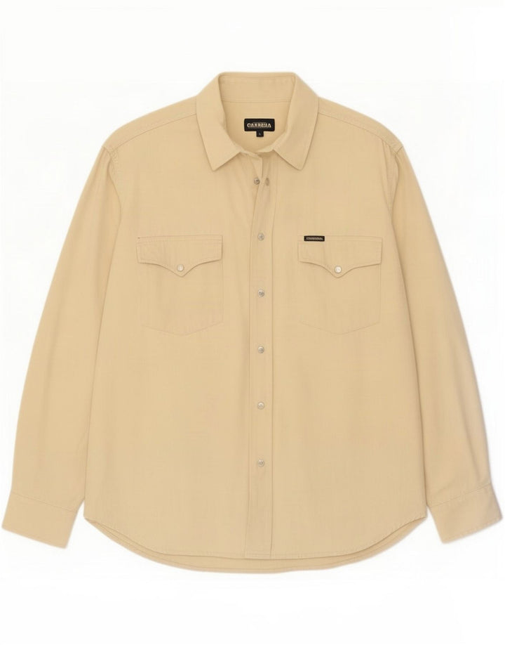 Carrera muška košulja Large Beige Cotton