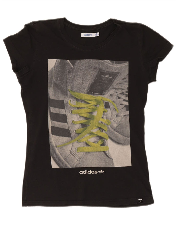 Adidas ženska majica kratkih rukava EU 36 mala crna s grafičkim motivima