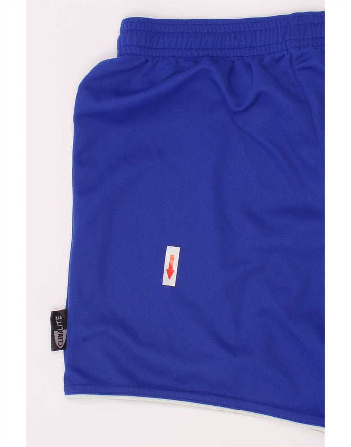 Sportske kratke hlače Adidas Climalite za dječake 9-10 godina, plavi poliester