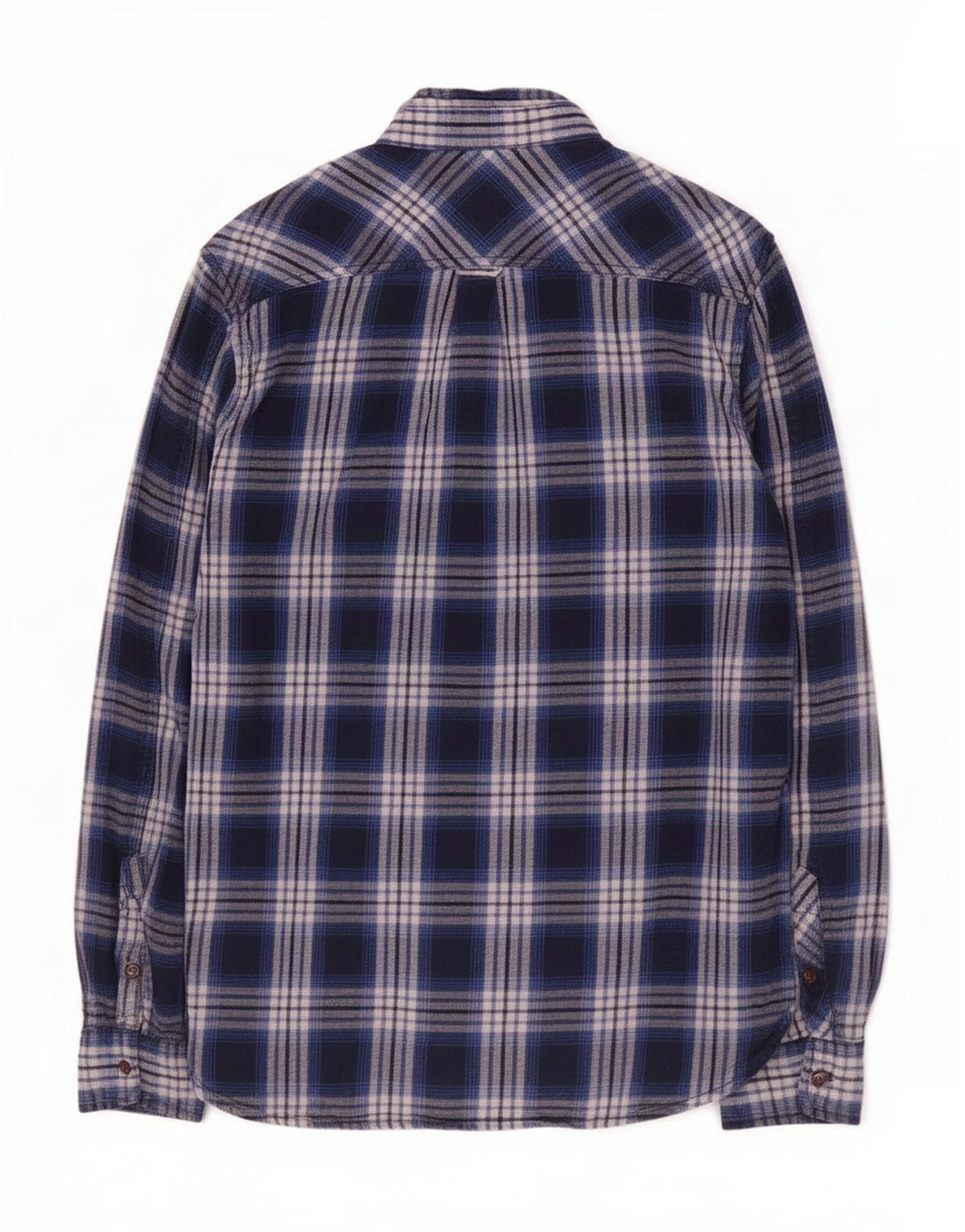 Superdry muška karirana flanelska košulja standardnog kroja srednje tamnoplava karirana