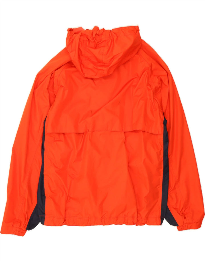 PUMA Mens Hooded Rain Jacket UK 40 Large Red Colourblock Polyester Vintage Puma and Second-Hand Puma from Messina Hembry 