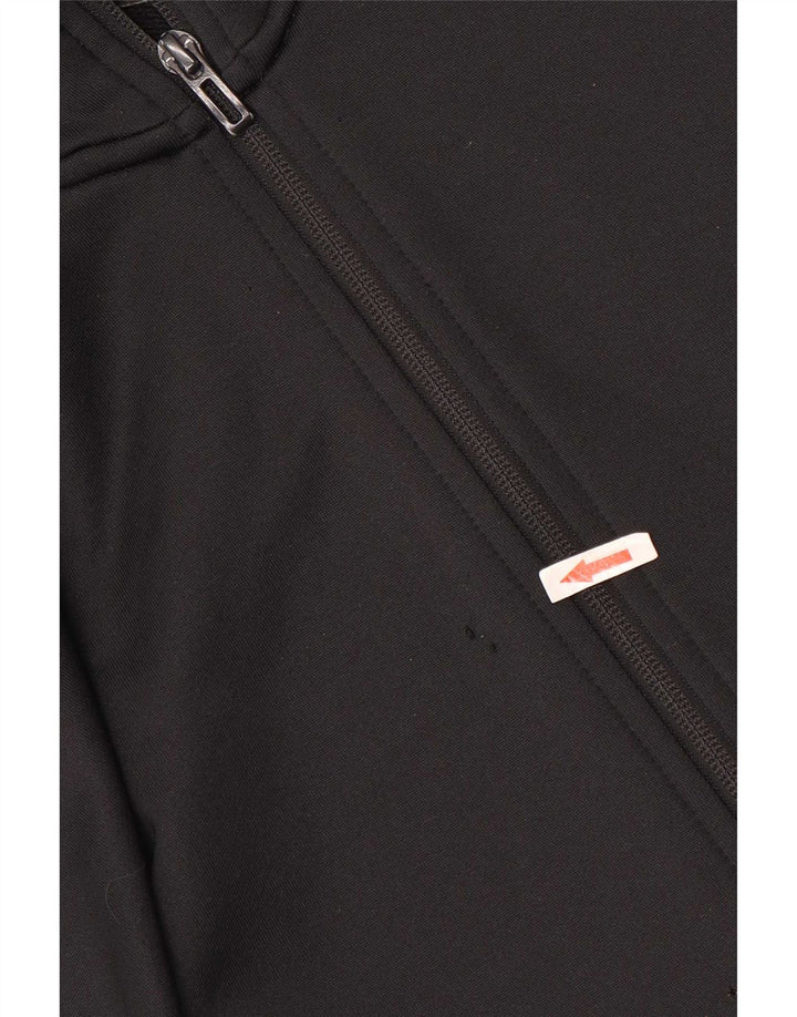 Adidas muški pulover s kapuljačom na patentni zatvarač 2XL crni poliester