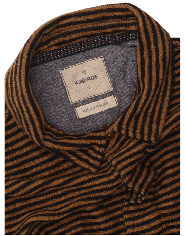 WHITE STUFF Muška majica kratkih rukava na srednje smeđe pruge