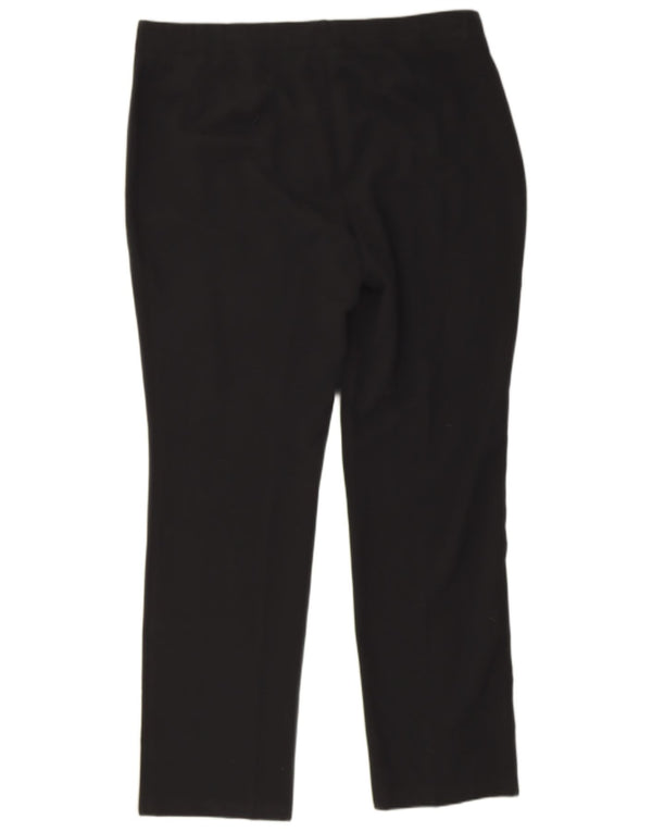 Marks & Spencer Womens Slim Casual Trousers UK 16 Large W36 L30 Black