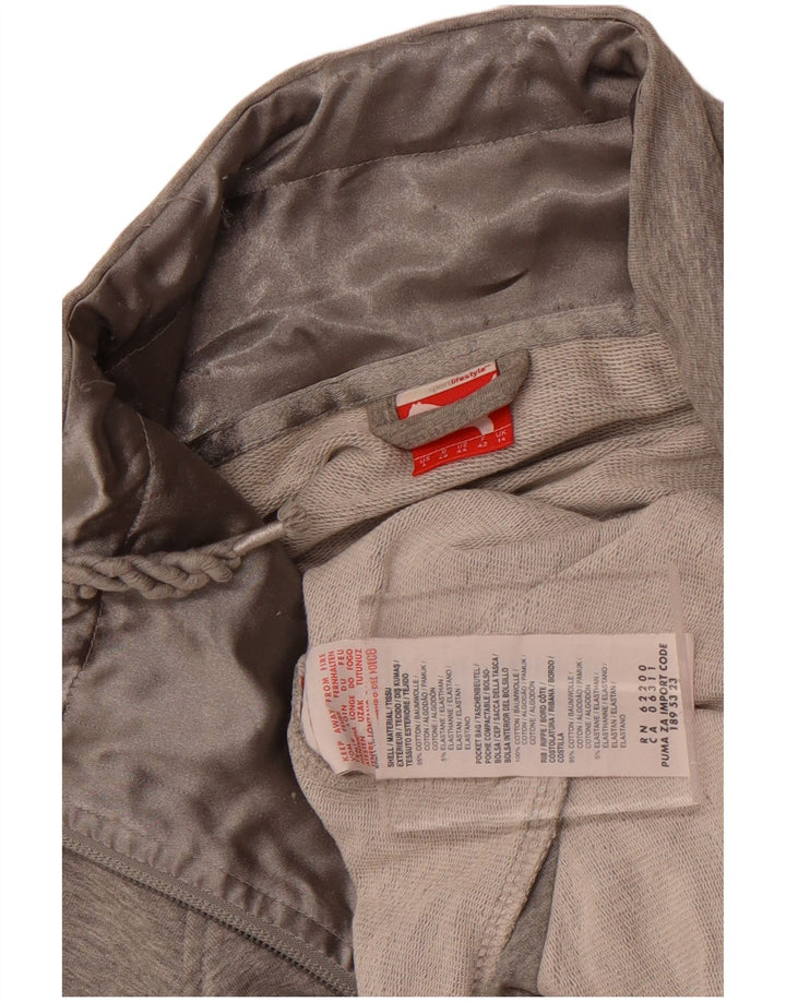 Puma ženska gornja jakna trenirke UK 14 Large Grey Cotton