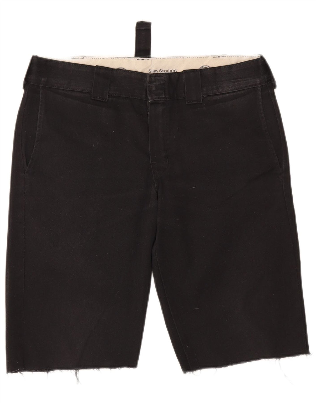 Dickies muške uske chino kratke hlače W32 Srednji crni poliester