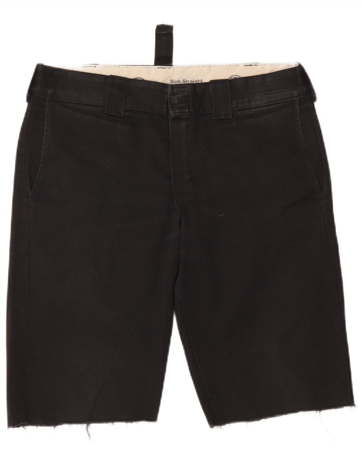 Dickies muške uske chino kratke hlače W32 Srednji crni poliester