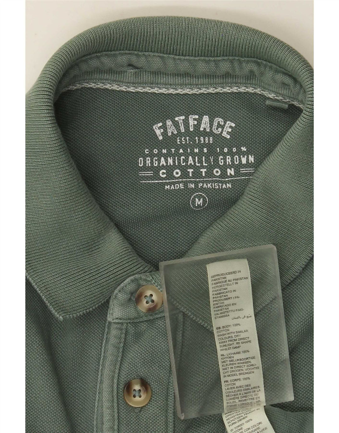 Fat Face muška polo majica Srednje zeleni pamuk
