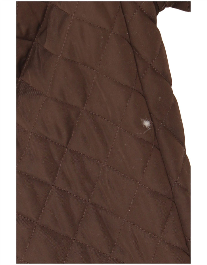 London Fog muška prošivena jakna UK 40 veliki smeđi poliester