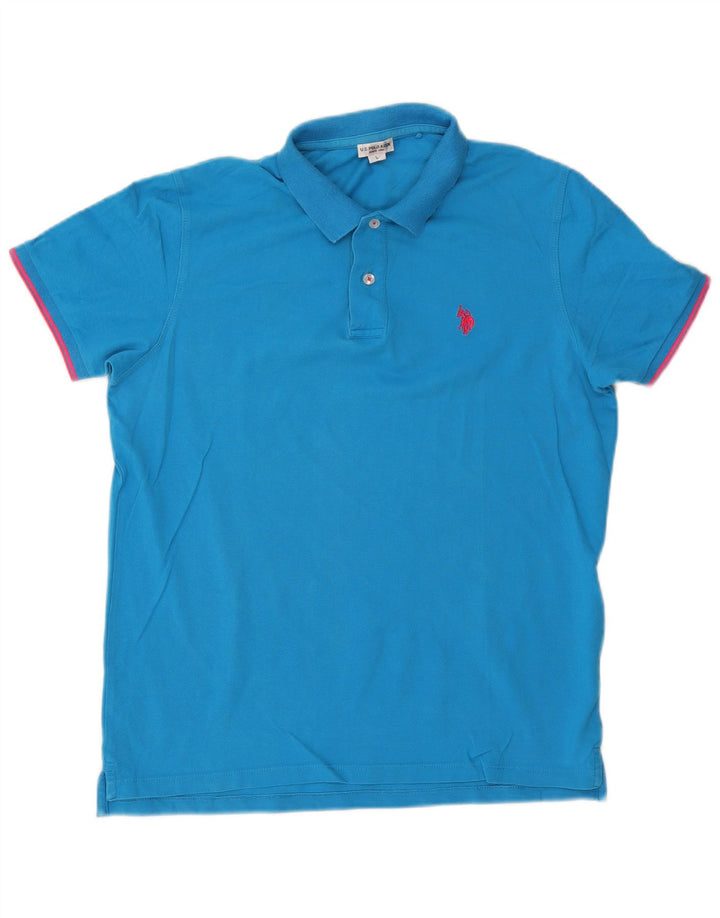 US POLO ASSN. Muška polo majica Large Blue