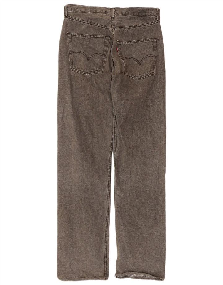 Levi's muške ravne traperice W30 L34 sivi pamuk
