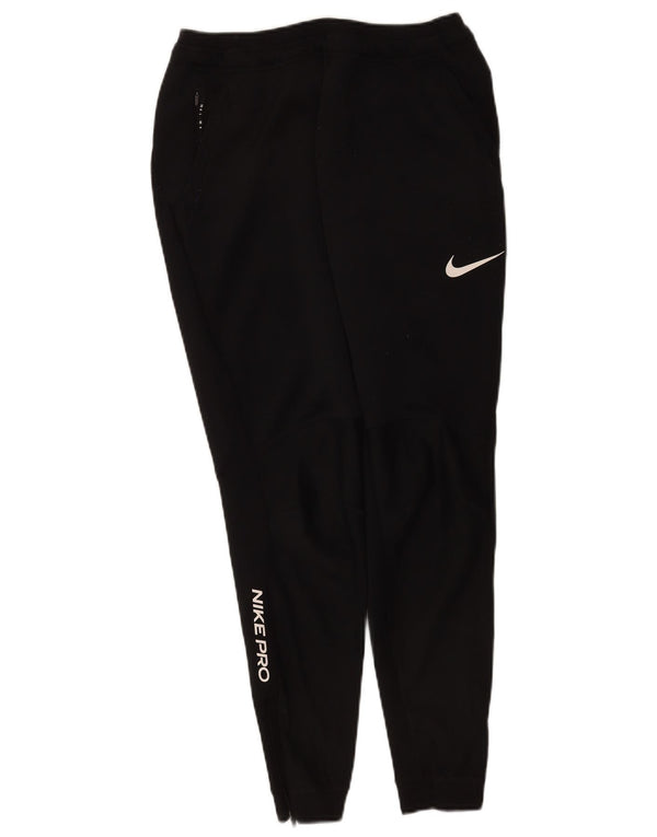 Nike Ženske Dri Fit Graphic Trenirke Hlače Joggers UK 12 srednje crne