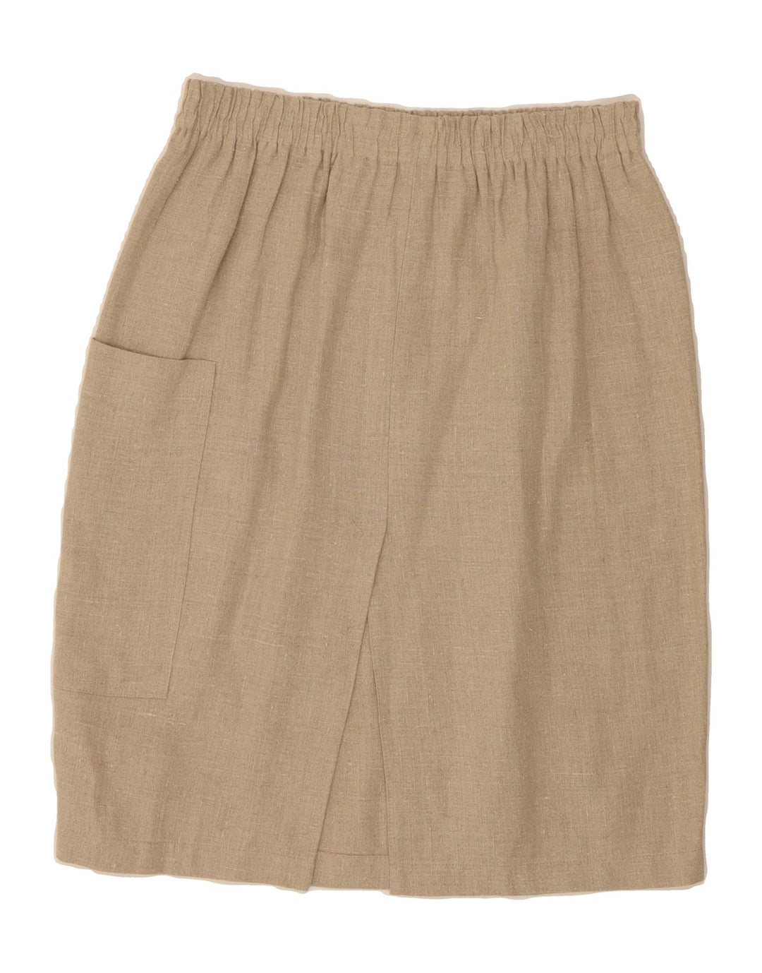 VINTAGE Womens Midi Skirt W30 Medium  Beige Vintage Vintage and Second-Hand Vintage from Messina Hembry 