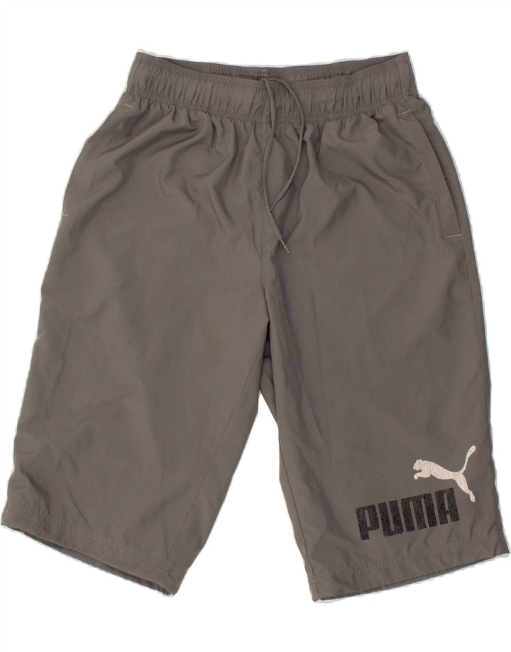 PUMA Mens Graphic Sport Shorts Large  Grey Polyester Vintage Puma and Second-Hand Puma from Messina Hembry 