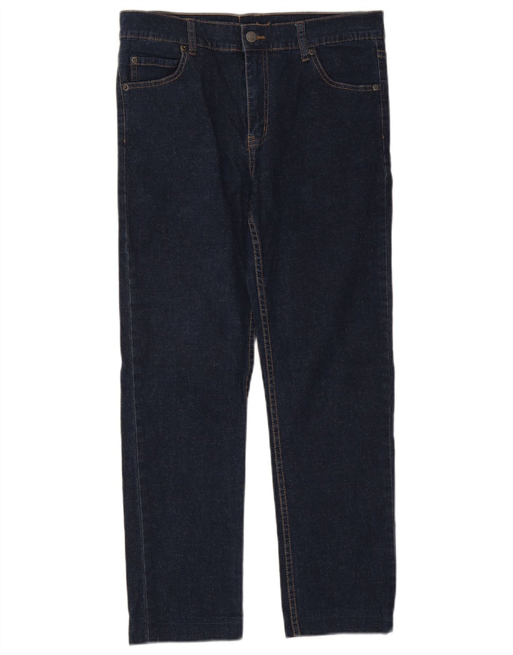 Jeftine Monday ženske ravne traperice W34 L26 tamnoplavi pamuk