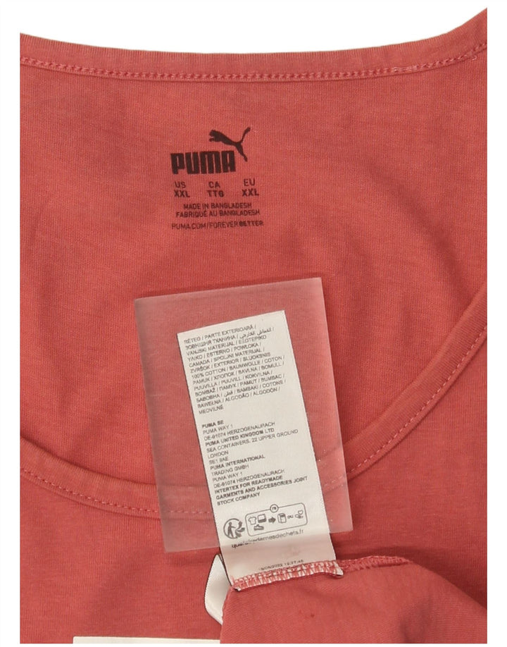 Puma muški grafički prsluk 2XL, ružičasti pamuk