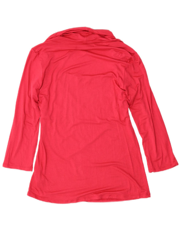 Zara ženski gornji dio bluze 3/4 rukava UK 18 XL ružičasta viskoza