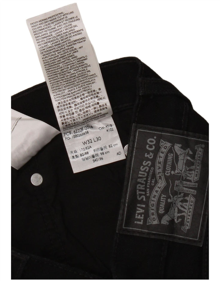 Levi's ženske uske traperice W32 L30 crni pamuk