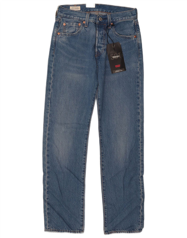 Levi's ženske ravne traperice 501 W26 L30 plavi pamuk