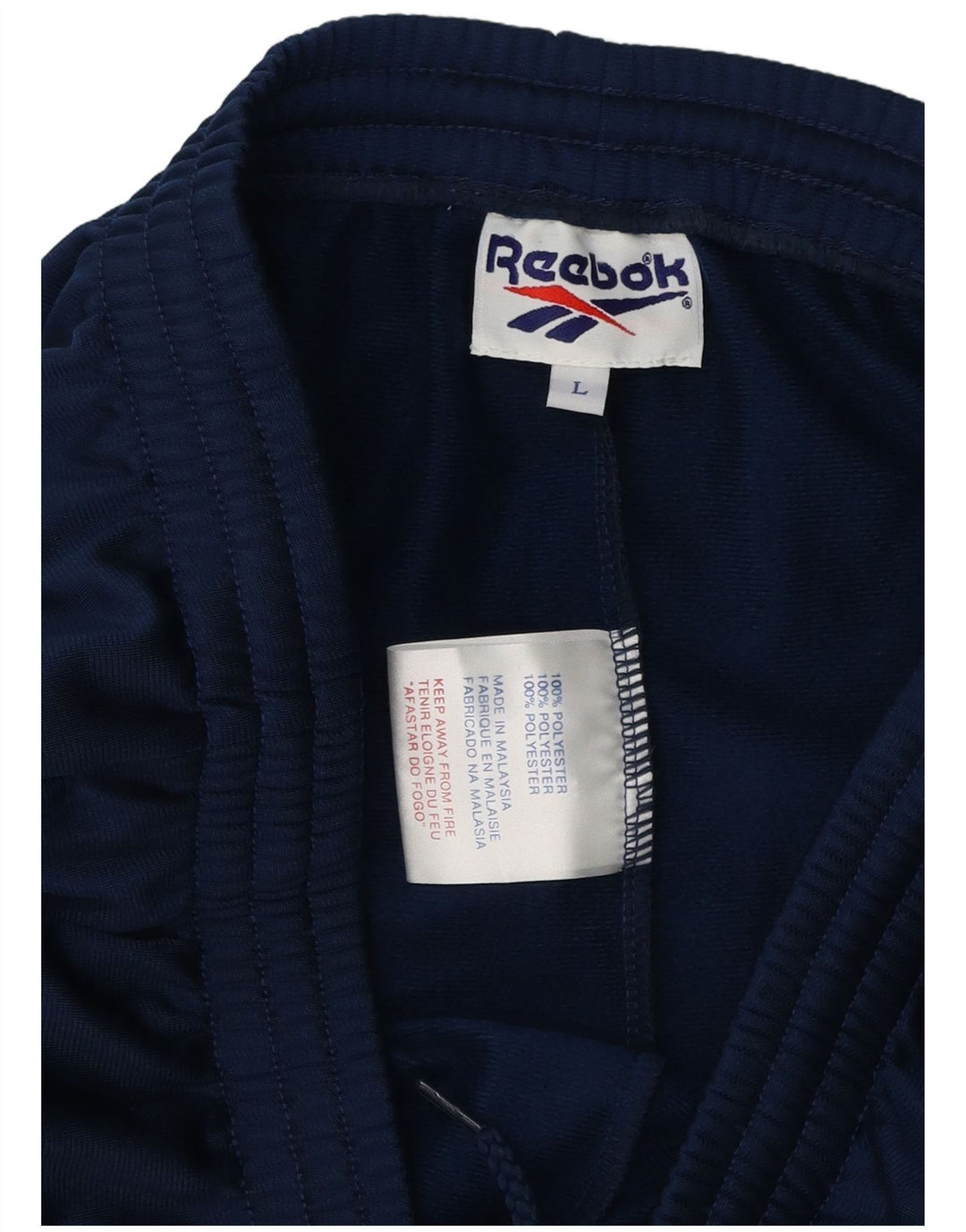 Reebok muške hlače za trenirku Graphic Large tamnoplavi poliester